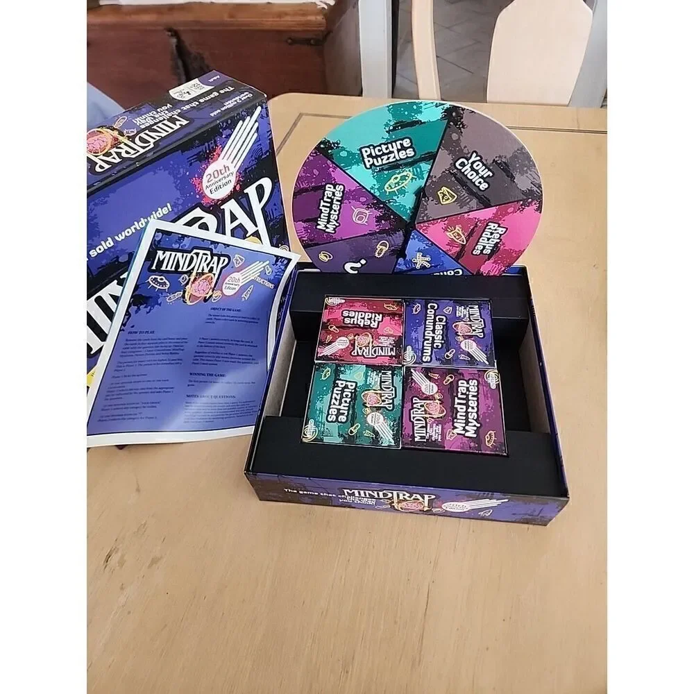 Mindtrap 20th Anniversary Edition Party Trivia Puzzle Brainteaser Game